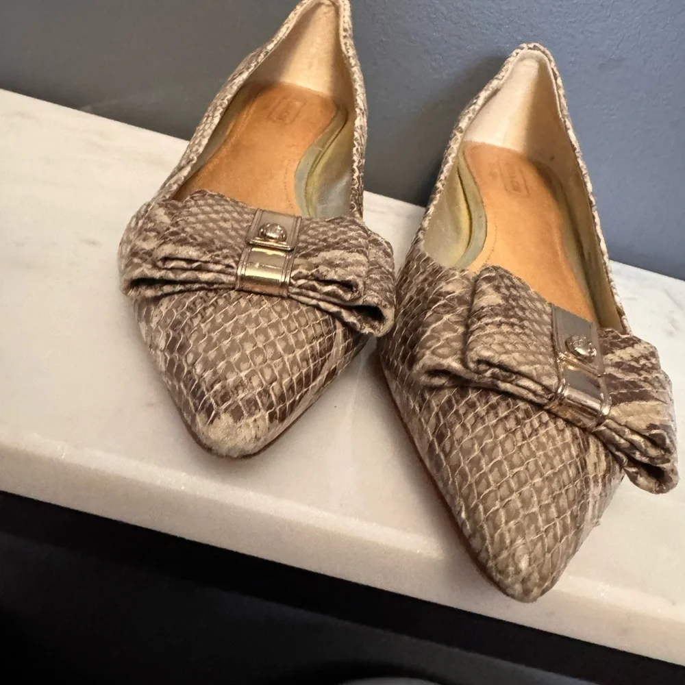 Coach snake print kitten heels - Picture 2 of 7